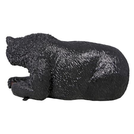 Design Toscano Brawny Black Bear Bench Sculpture NE160017